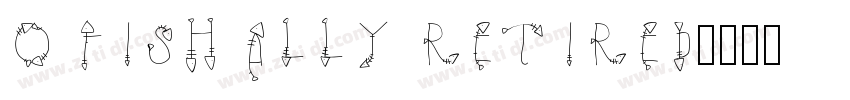 O FISH ALLY RETIRED字体转换